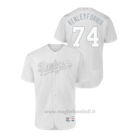Maglia Baseball Uomo Los Angeles Dodgers Kenley Jansen 2019 Players Weekend Autentico Bianco